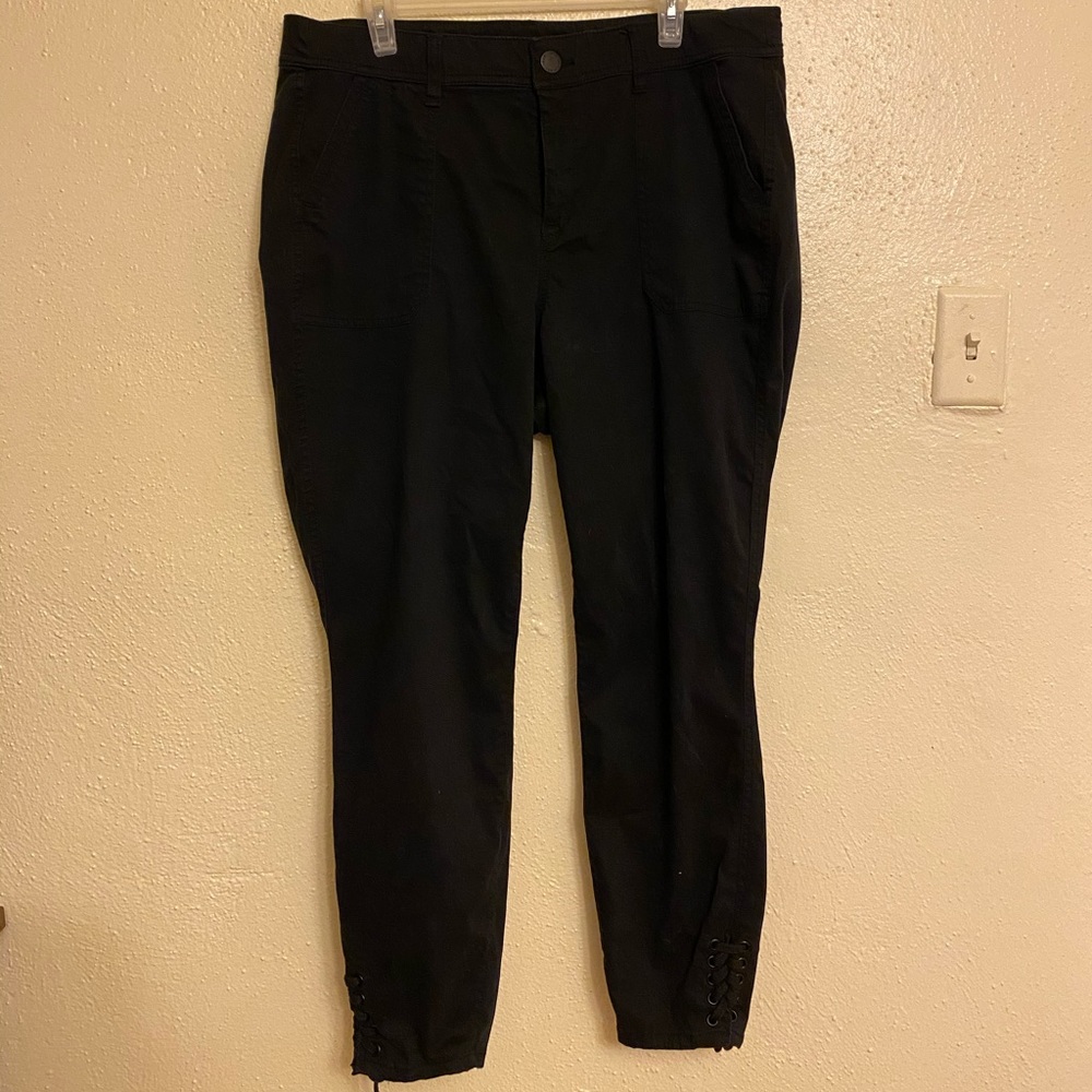 Lane Bryant Black Utility Pant